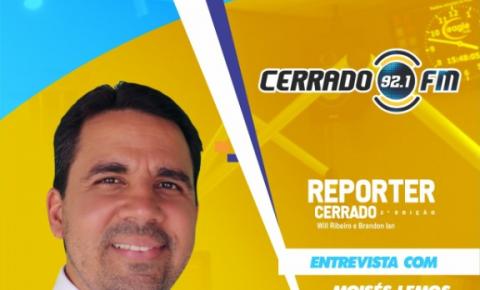 Dr. Moisés Filho, prefeito de Cristalândia, concederá entrevista ao meio dia de hoje na Rádio Cerrado