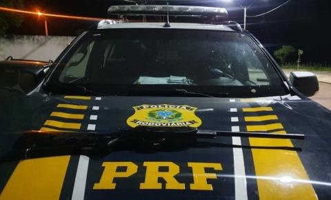 Após atendimento de acidente PRF apreende espingarda em veículo na BR 135 em São Gonçalo do Gurgueia
